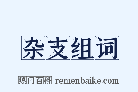 杂支组词是什么意思的图片